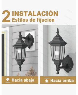 Foto 2 | Gosun Hexágono Faroles Lámparas De Pared Casa Decoración No Focos Wei World Zt-302 Color Negro