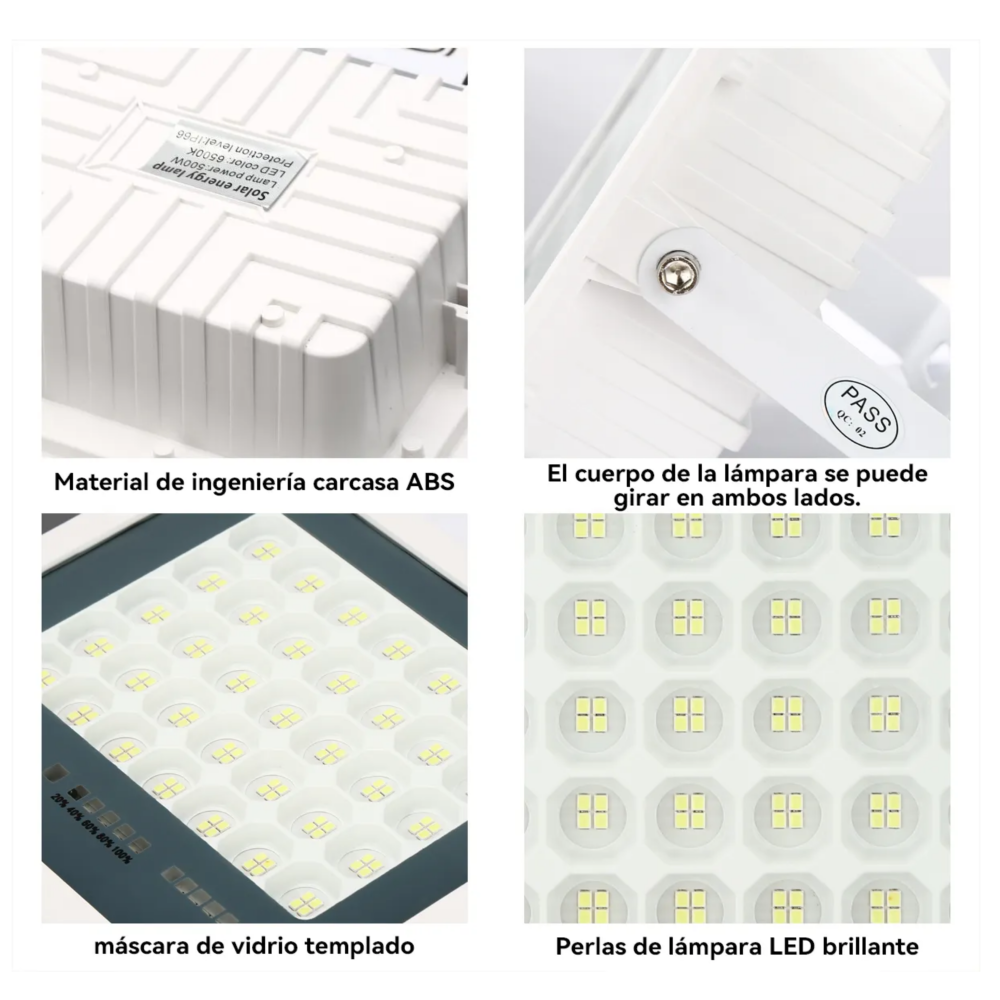 Foto 5 | Reflector De Energía Led 1000w Inalámbrico Pared Exterior Lab.g  Blanco
