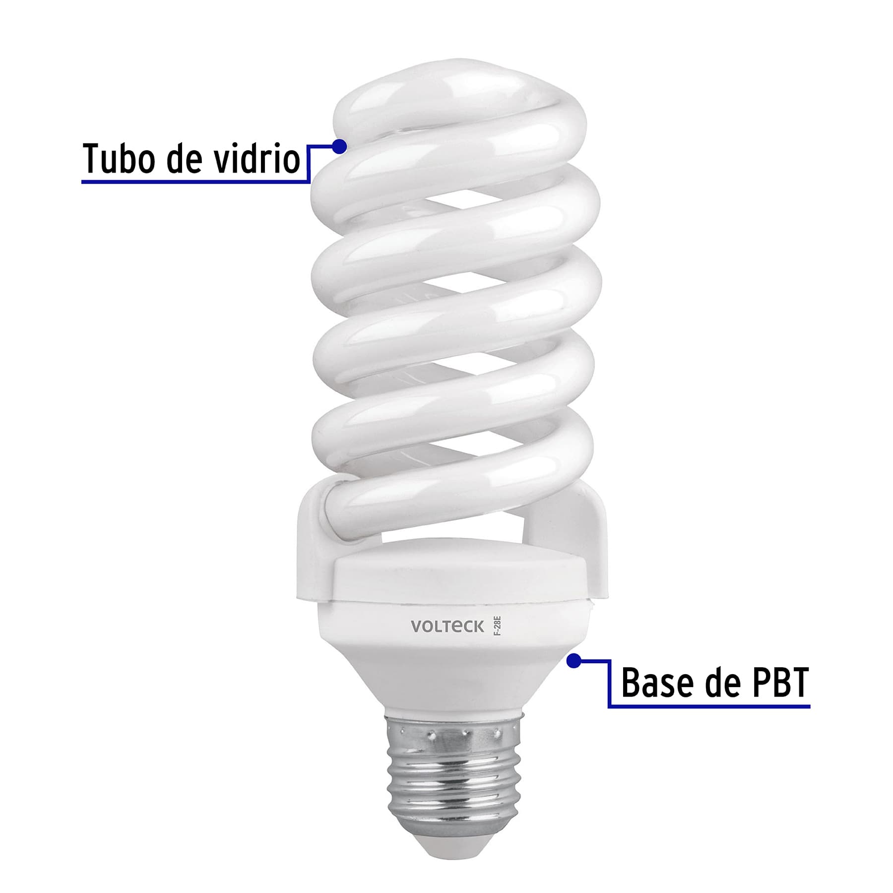 Foto 2 | Pack 4 Lámparas Espiral T4 28 W Luz De Día Caja Volteck