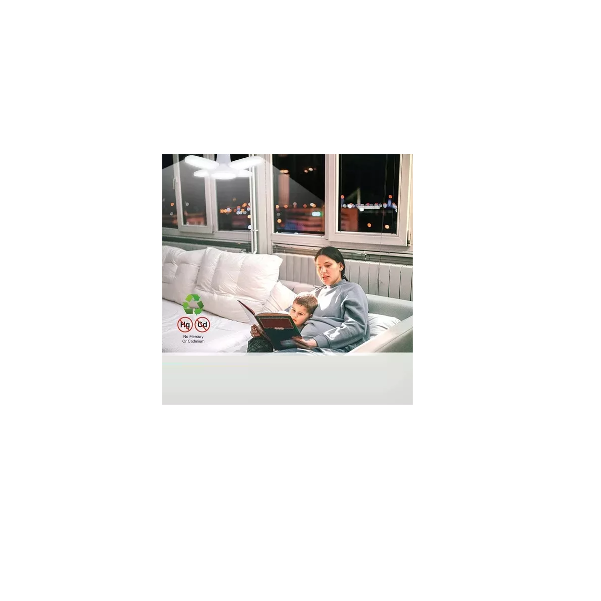 Foto 3 | Luz Led Deformable De Garaje Led 2pzs Eo Safe Imports  Esi-17396 Blanco