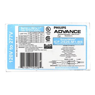 Foto 1 | Balastro Fluorescente Compacto Advance Icf-2s26-m1-bs 26w - Venta Internacional.