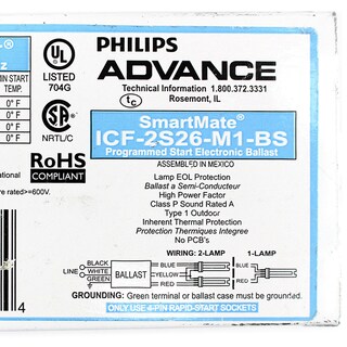Foto 3 | Balastro Fluorescente Compacto Advance Icf-2s26-m1-bs 26w - Venta Internacional.