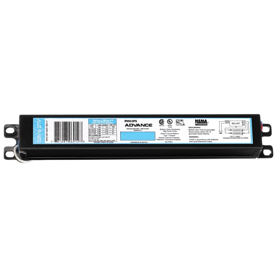 Foto 2 pulgar | Balasto Philips Icn-4p32-sc Advance Icn4p32n 4 Lámparas 120v/277v - Venta Internacional.