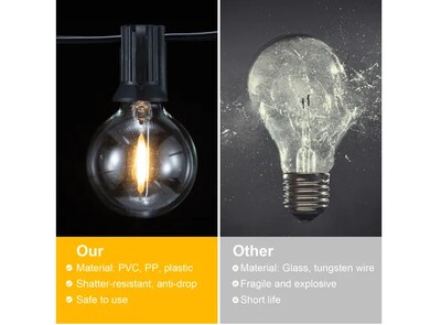 Foto 3 | Xtellar 25pcs Focos Led Premium Para Guirnalda G40 - Iluminación De Alta Calidad Y Ahorro De Energía