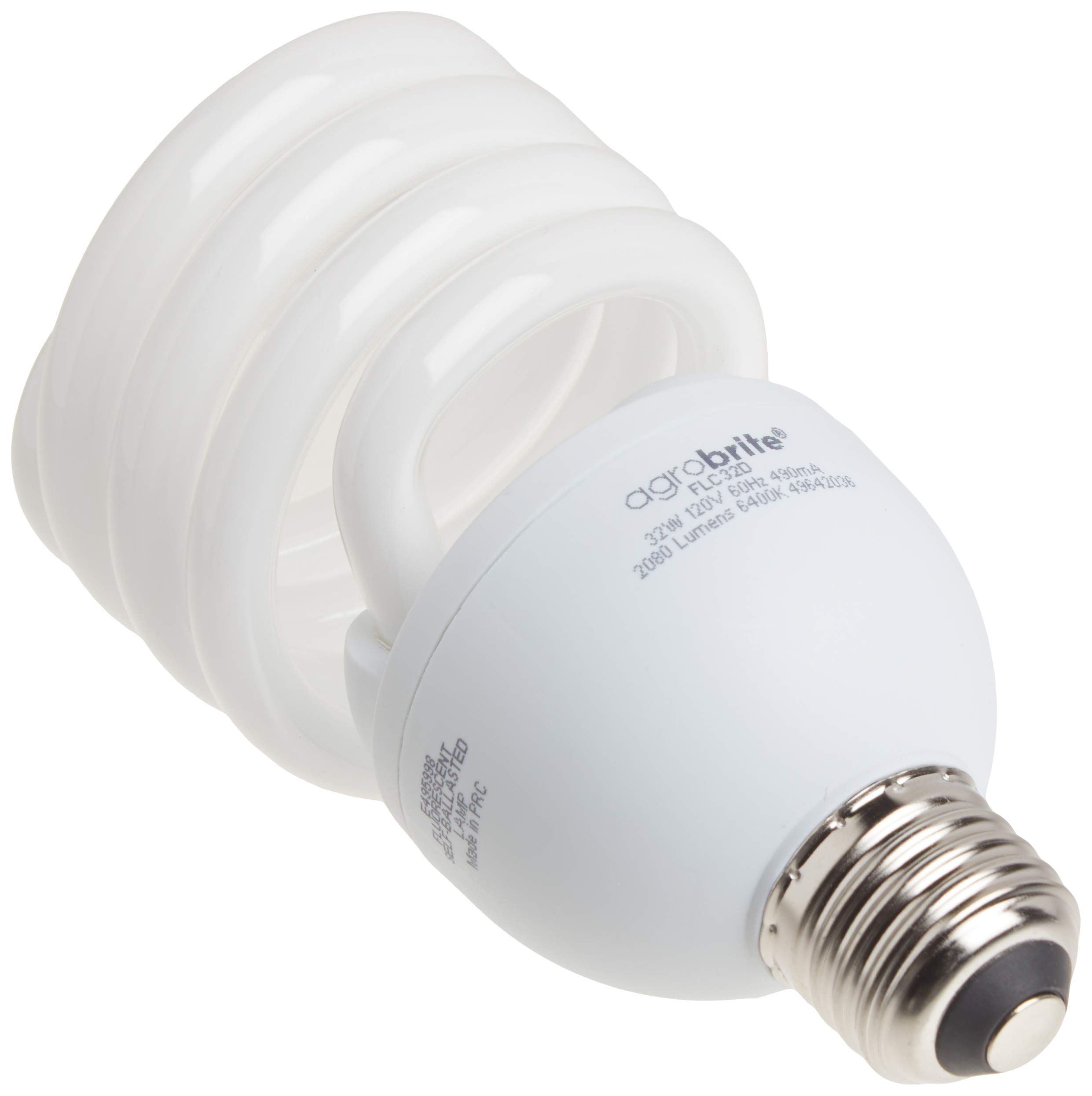 Foto 5 pulgar | Lámpara De Cultivo En Espiral Fluorescente Hydrofarm Agrobrite Flc32d 32w - Venta Internacional.