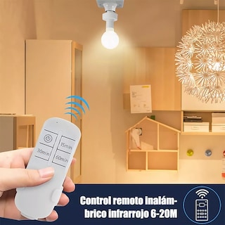 Foto 2 | Socket De Foco A Control Remoto Inalámbrico Inteligente Eo Safe Imports Esi-8471 Blanco
