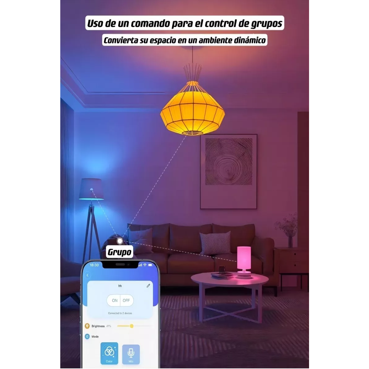 Foto 3 | Set 4 Focos 10w Led Inteligente Wifi Con Siri Alexa Google  Eo Safe Imports Esi-9533 Blanco