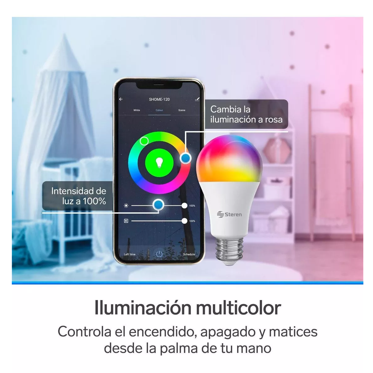 Foto 3 pulgar | Set de 3 Focos Led Wi-fi Multicolor 10 W Rgb Eo Safe Imports Esi-11651 Multicolor