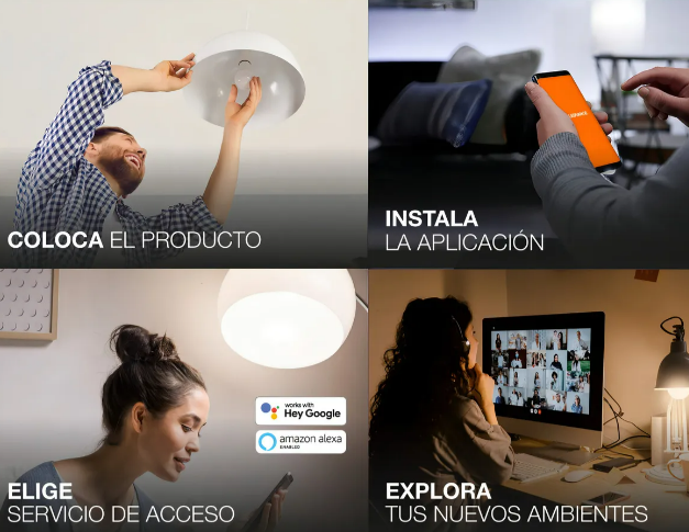 Foto 4 pulgar | Xtellar Foco Led Inteligente 9w Wifi, Atenuable Y Luz Cálida De Lujo