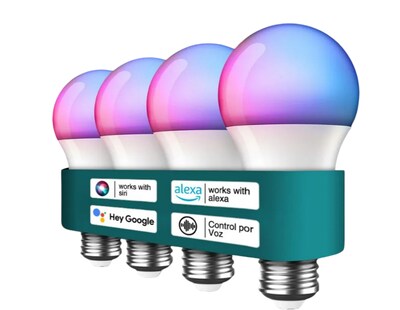 Foto 1 | Set Xtellar De 4 Focos Inteligentes Led - Personalización De Luz En Rgb Y Modo Música - Ahorro De Energía E27 Wifi 2.4