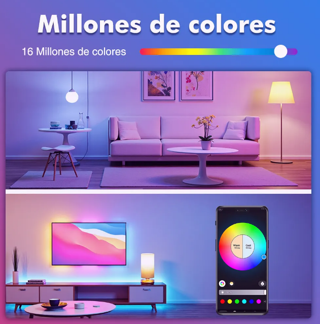 Foto 3 pulgar | Set Xtellar De 4 Focos Inteligentes Led - Personalización De Luz En Rgb Y Modo Música - Ahorro De Energía E27 Wifi 2.4
