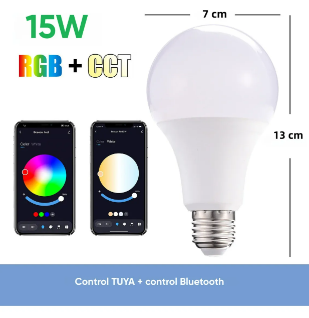Foto 4 pulgar | Xtellar Foco Inteligente Led Rgb Controlado Por Voz Para Crear Ambientes Únicos – Compatible Con Alexa Y Google Assi