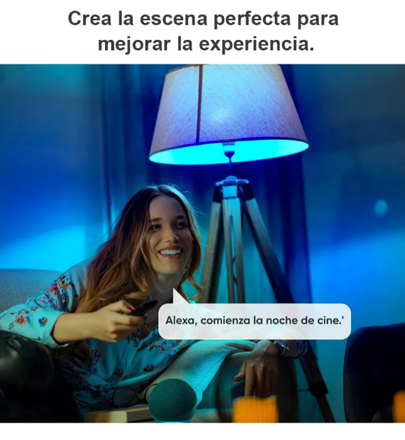 Foto 5 pulgar | Xtellar Foco Inteligente Led Rgb Controlado Por Voz Para Crear Ambientes Únicos – Compatible Con Alexa Y Google Assi