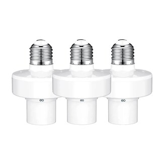 Foto 1 | 3pcs Socket Inteligente Wifi E27/e26 Adaptador De Foco Led Eo Safe Imports Esi-19554 Blanco