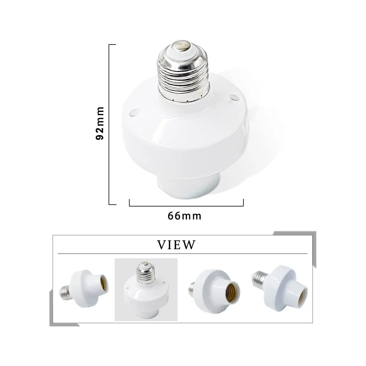 Foto 4 | 3pcs Socket Inteligente Wifi E27/e26 Adaptador De Foco Led Eo Safe Imports Esi-19554 Blanco