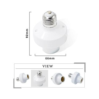 Foto 4 | 3pcs Socket Inteligente Wifi E27/e26 Adaptador De Foco Led Eo Safe Imports Esi-19554 Blanco