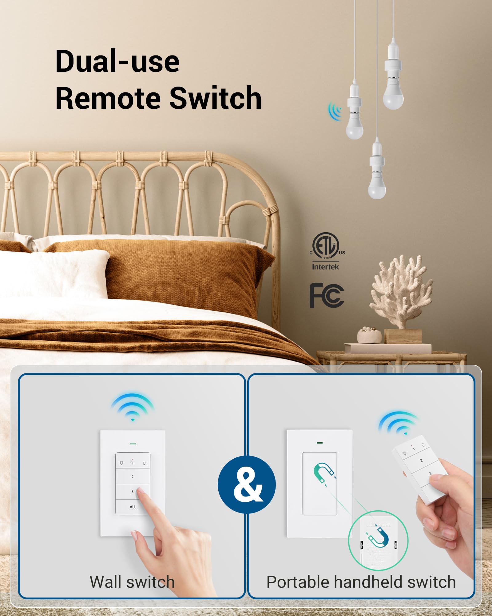 Foto 3 pulgar | Enchufe De Luz De Control Remoto Dewenwils Inalámbrico Con Alcance De 100 M - Venta Internacional.