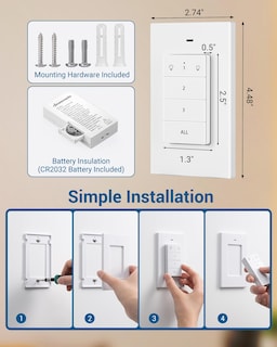 Foto 7 | Enchufe De Luz De Control Remoto Dewenwils Inalámbrico Con Alcance De 100 M - Venta Internacional.