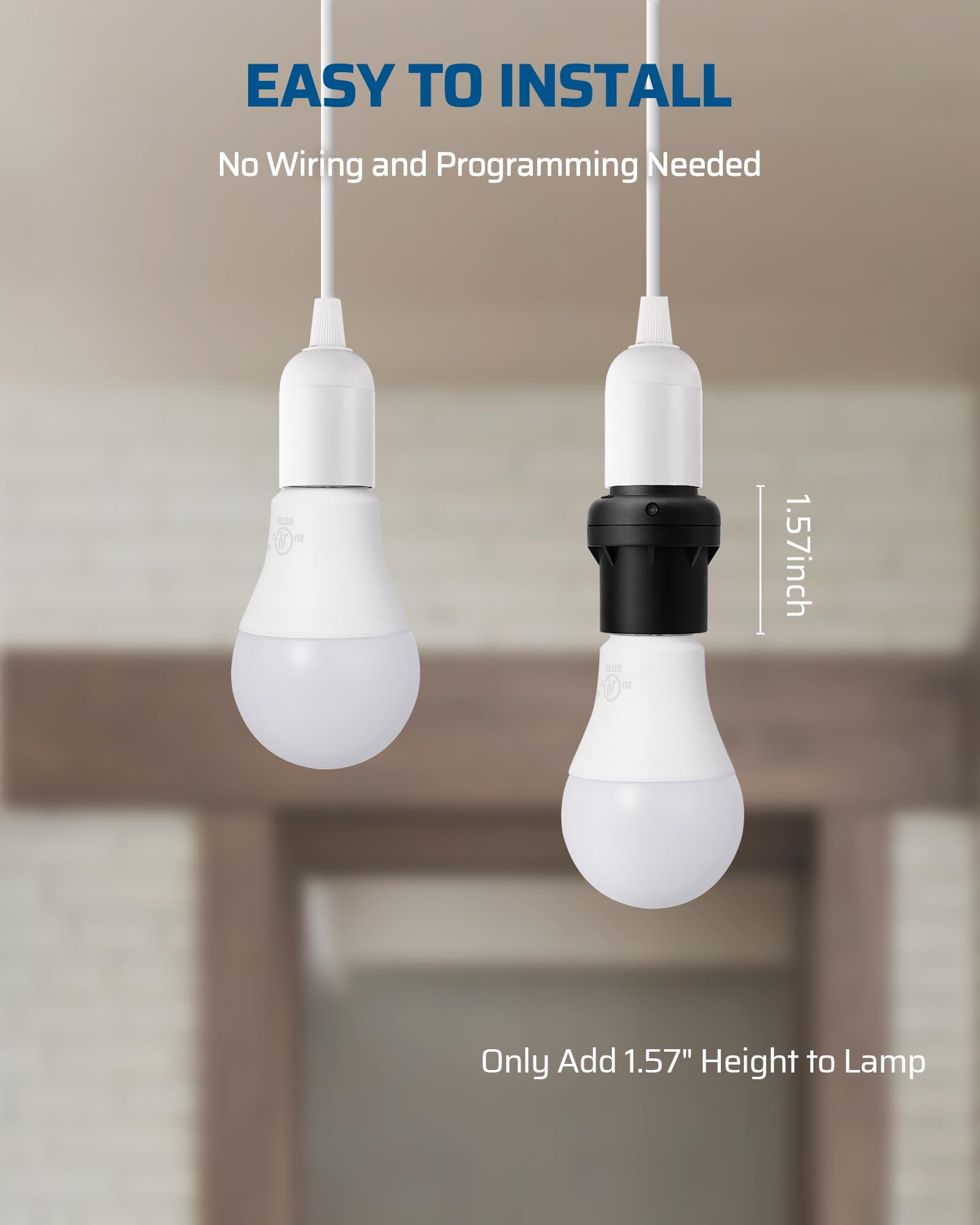 Foto 5 | Enchufe Para Sensor De Luz Dewenwils Dusk To Dawn E26/e27, Paquete De 2 - Venta Internacional.