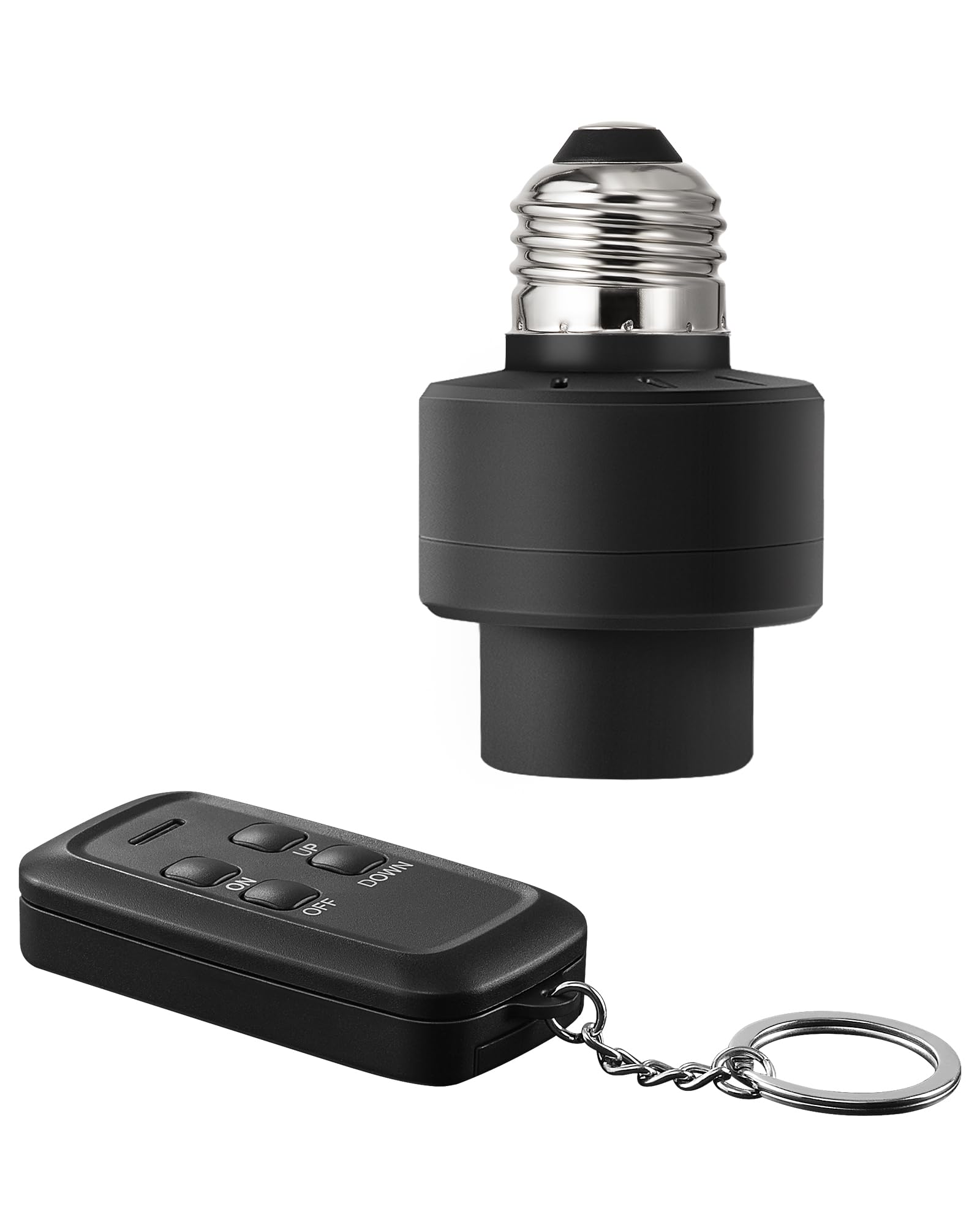 Conector De Luz Con Mando A Distancia Dewenwils Dimmer E26 E27, Color Negro - Venta Internacional.