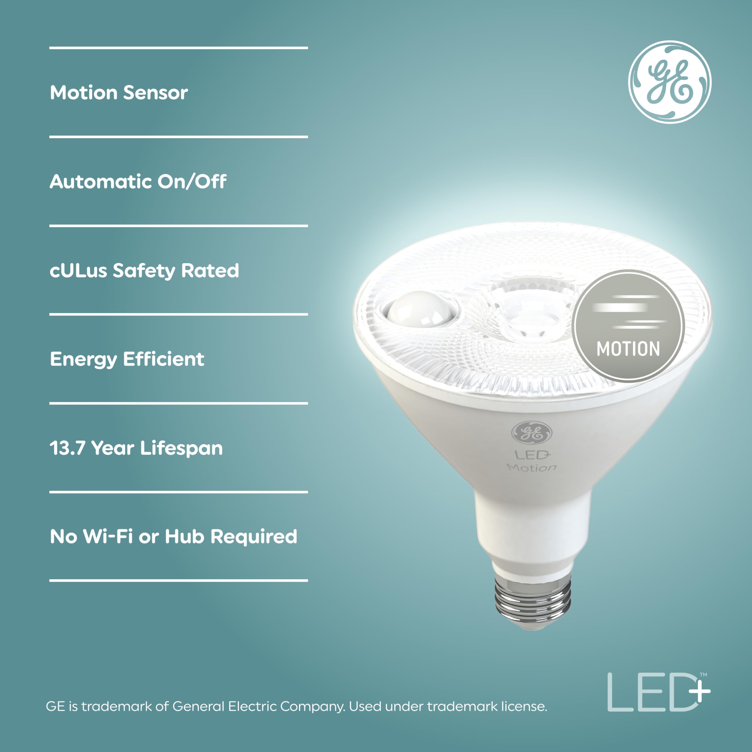 Foto 3 pulgar | Bombillas Led Ge Led+ Con Sensor De Movimiento 15 W Par38 (paquete De 2) - Venta Internacional.