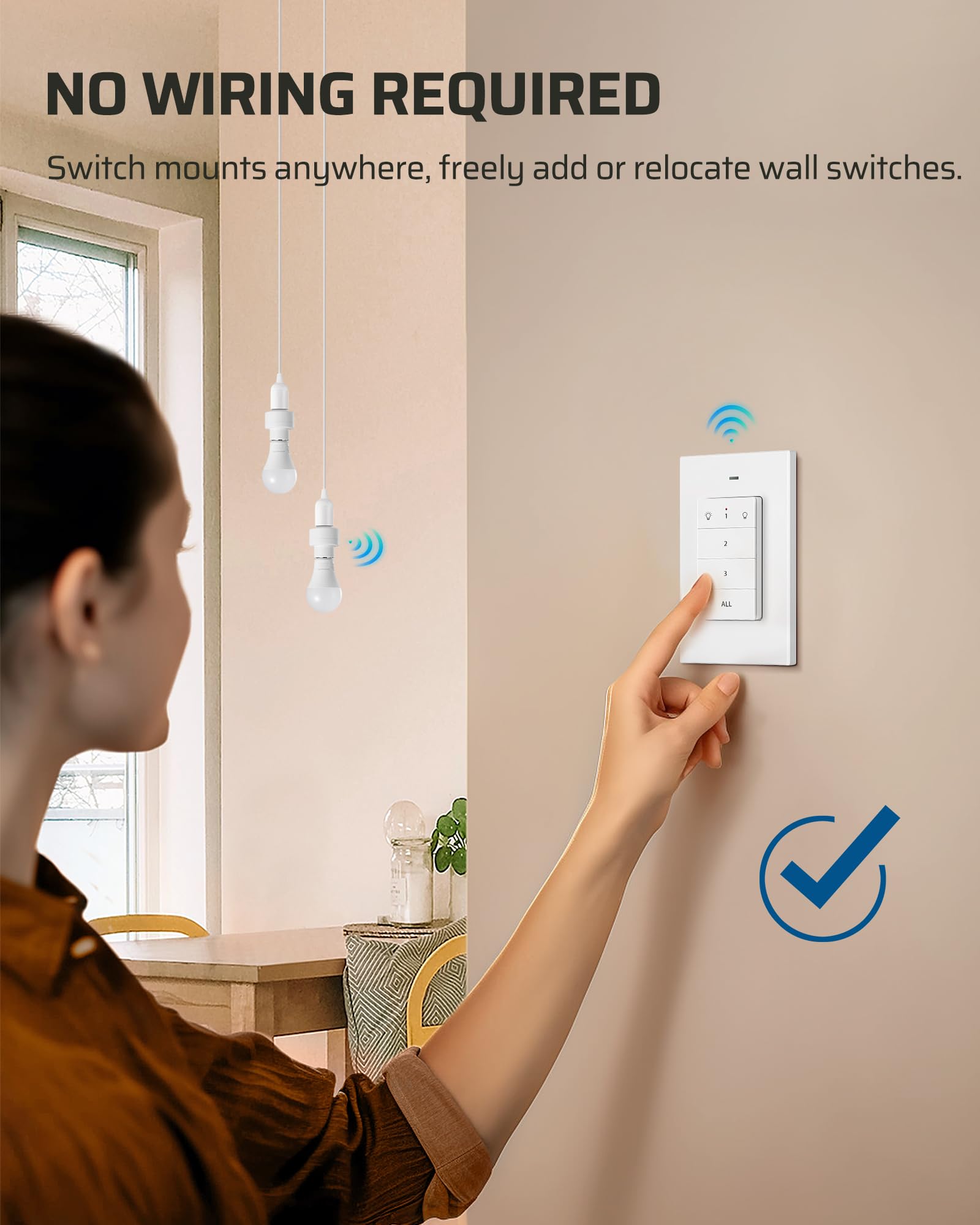 Foto 3 pulgar | Enchufe De Luz De Control Remoto Dewenwils Inalámbrico Con Alcance De 100 M - Venta Internacional.