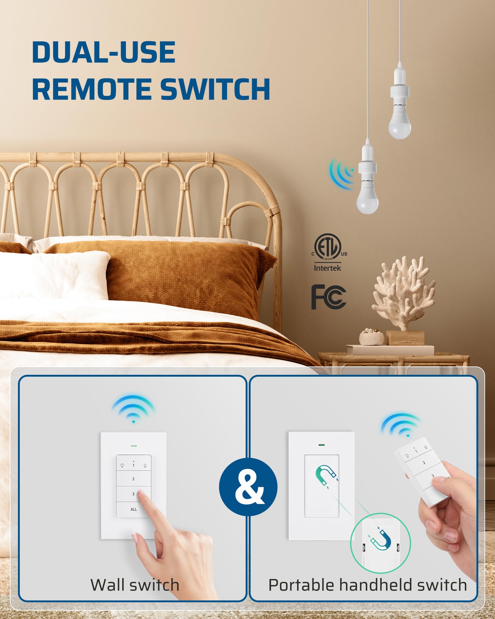 Foto 4 pulgar | Enchufe De Luz De Control Remoto Dewenwils Inalámbrico Con Alcance De 100 M - Venta Internacional.