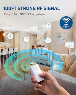 Foto 5 | Enchufe De Luz De Control Remoto Dewenwils Inalámbrico Con Alcance De 100 M - Venta Internacional.