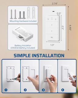 Foto 7 | Enchufe De Luz De Control Remoto Dewenwils Inalámbrico Con Alcance De 100 M - Venta Internacional.