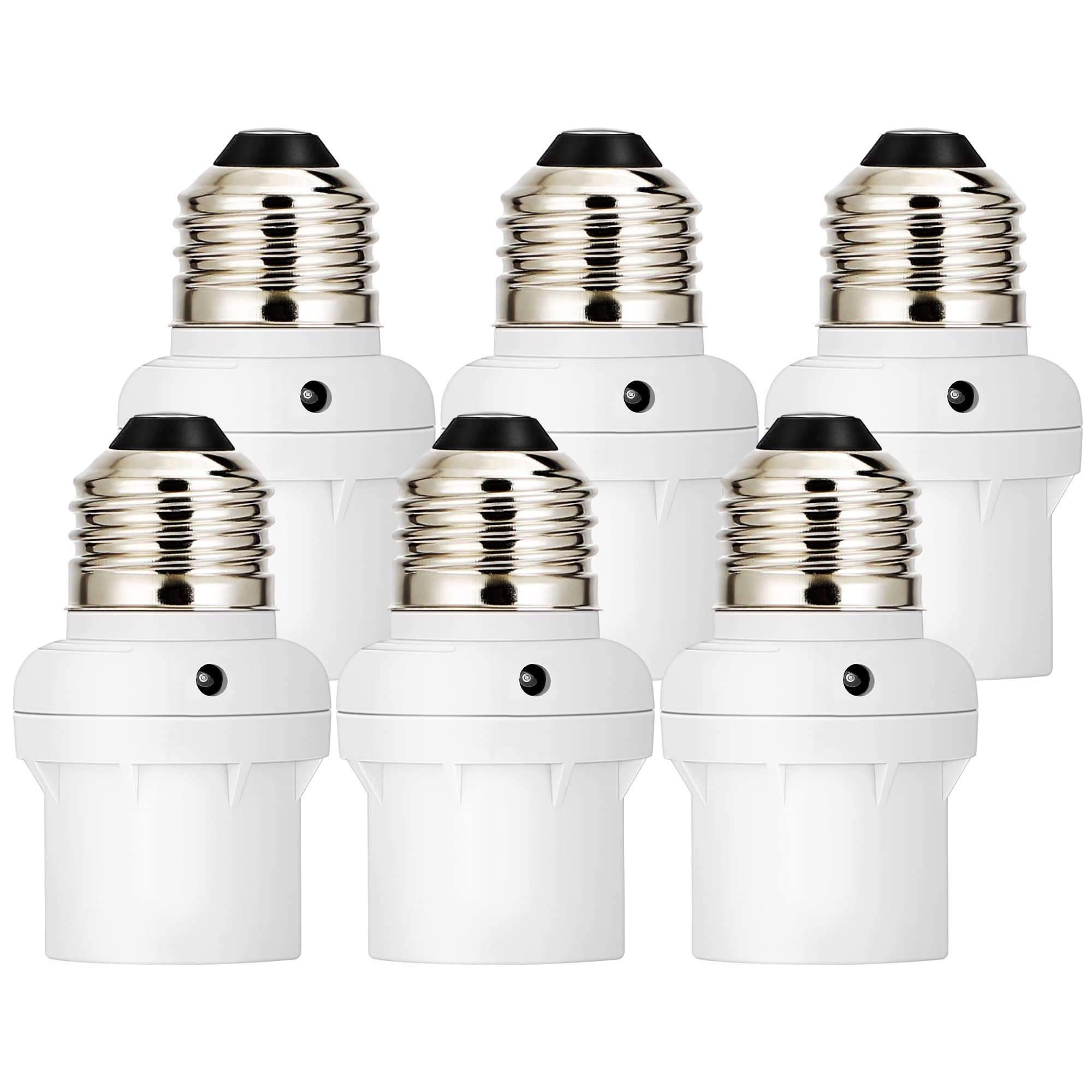 Enchufe Para Sensor De Luz Dewenwils Dusk To Dawn E26 E27, Paquete De 6 - Venta Internacional.