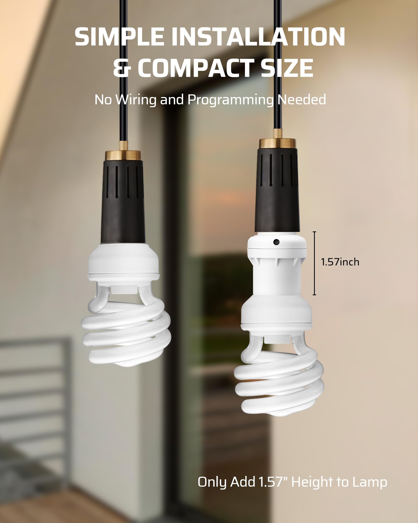 Foto 6 pulgar | Enchufe De Sensor De Luz Dewenwils Para Luminarias, Paquete De 2 - Venta Internacional.