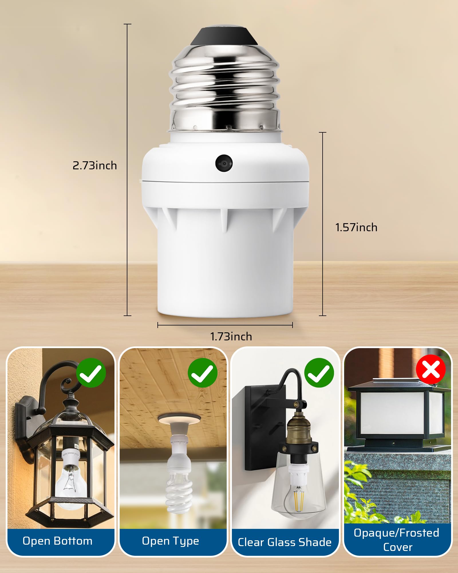 Foto 7 | Enchufe De Sensor De Luz Dewenwils Para Luminarias, Paquete De 2 - Venta Internacional.