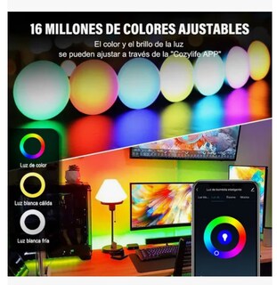 Foto 3 | 4pcs Focos Led Xtellar 12w Wifi Inteligente Luz Led Para Alexa Rgb Luces Bulbos E27 Foco