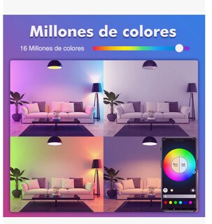 Foto 2 | Focos Xtellar Wifi Inteligentes Led Rgb 9w Alexa Google Home Bombilla Led E27