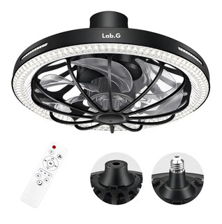 Foto 2 | Ventilador De Luz Con Mando A Distancia Negro