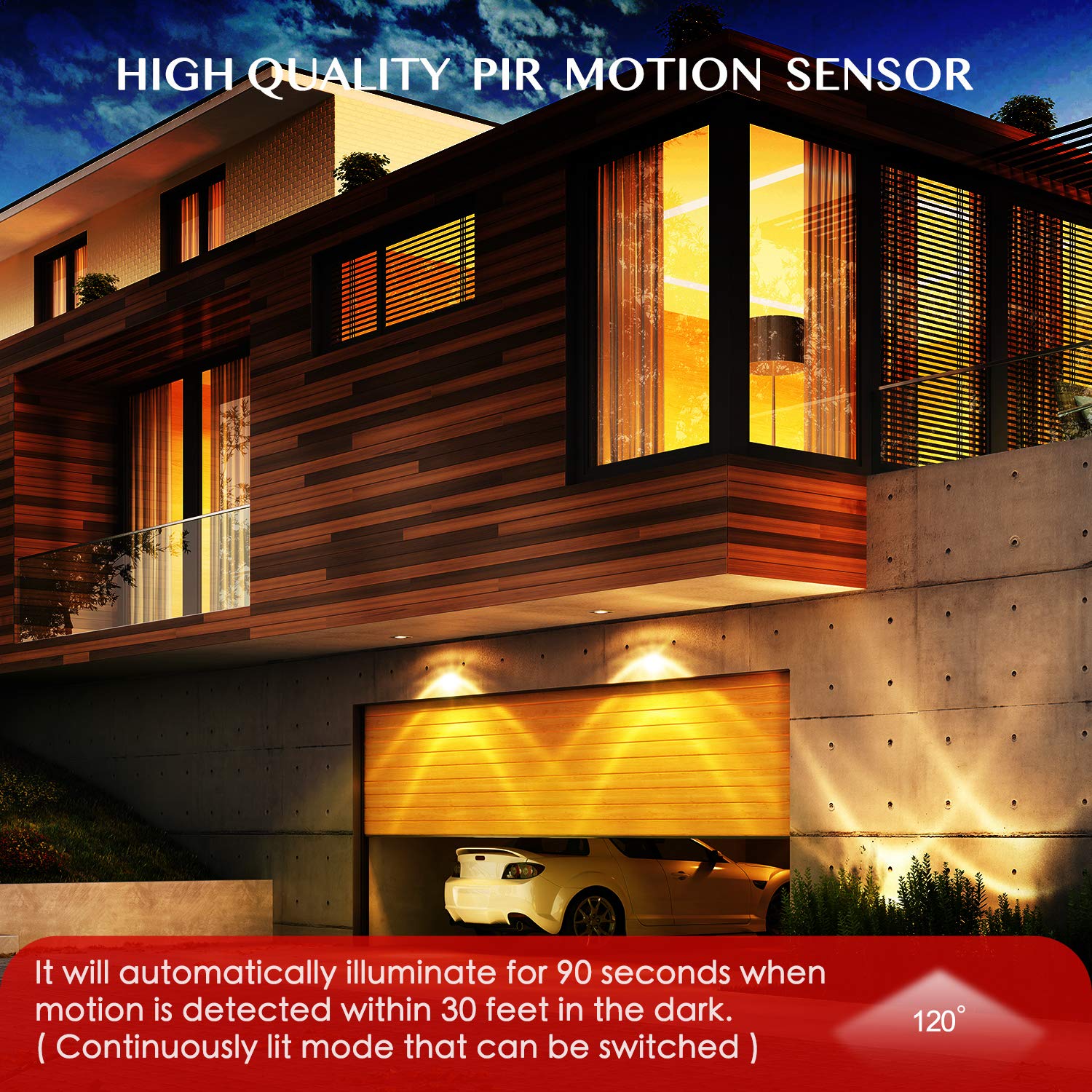 Foto 2 | Luces De Inundación Con Sensor De Movimiento Sengled E26 Par38 3000k 1050lm - Venta Internacional.