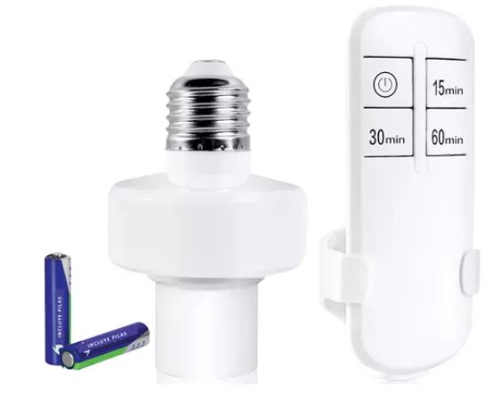 Socket Inteligente Con Control Remoto Para Foco E27 Normal