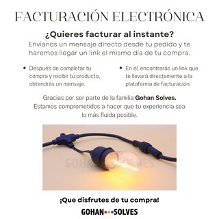 Foto 6 | Luces Para Jardín Exterior, Guirnalda Led 5 Metros Con 10 Sockets Base E26 / 27, Ahorro De Energía, Impermeabl