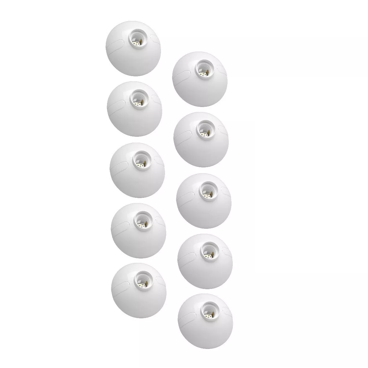 Foto 2 pulgar | Portalámpara para Foco de Sobreponer Eo Safe Imports ESI-17720 Blanco 10 Piezas