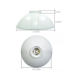 Foto 2 | Portalámpara para Foco de Sobreponer Eo Safe Imports ESI-17720 Blanco 10 Piezas