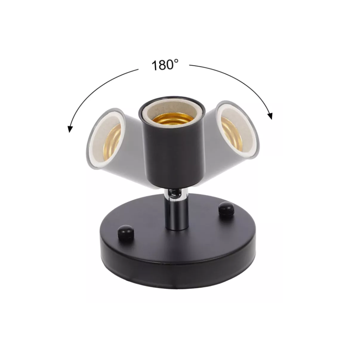 Foto 4 pulgar | Soquet Metálico Dirigible Entrada Eo Safe Imports ESI-17719 Negro