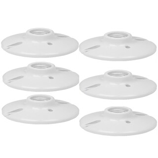 Foto 1 | Portalámpara Porcelana 4 1/2 Circular Eo Safe Imports Esi-17718 Blanco Paquete de 6