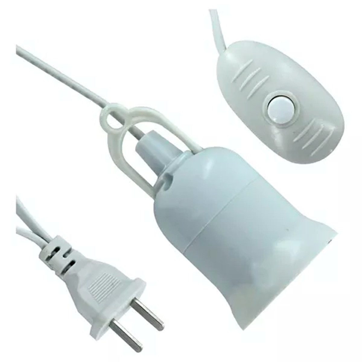 Foto 3 | Extensión Eléctrica Con Socket Para Foco De 2.5 Metros, Portalámpara Color Blanco