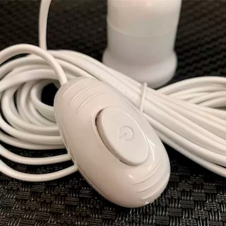 Foto 5 | Extensión Eléctrica Con Socket Para Foco De 2.5 Metros, Portalámpara Color Blanco