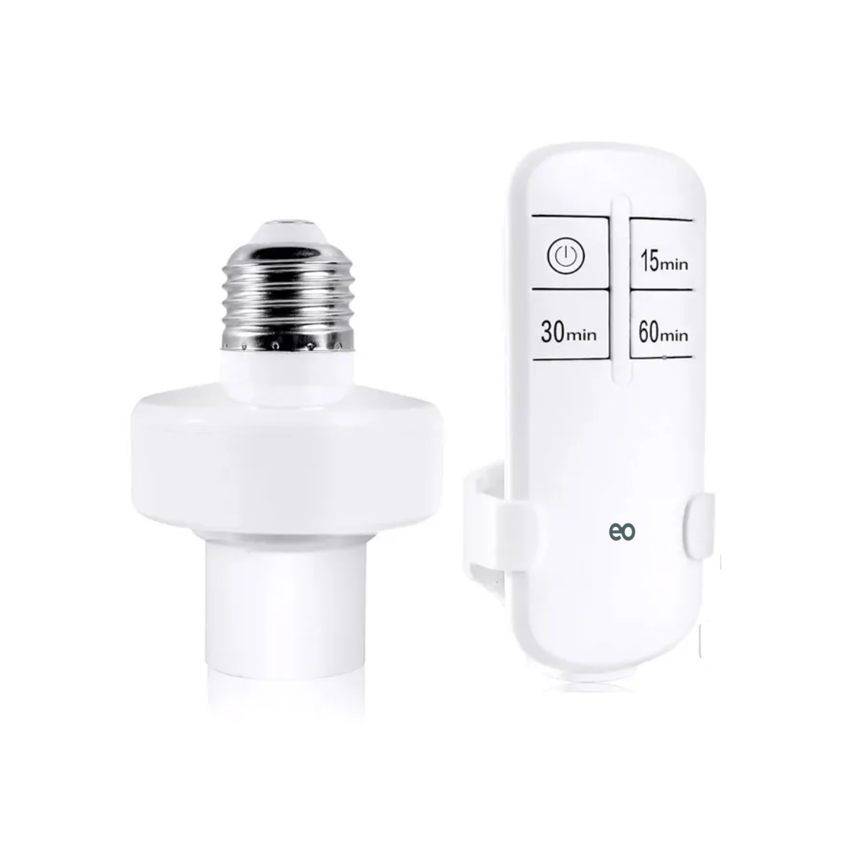 Foto 2 pulgar | Socket De Foco A Control Remoto Inalámbrico Inteligente E27 Eo Safe Imports Esi-19558 Blanco