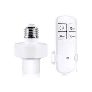 Foto 1 | Socket De Foco A Control Remoto Inalámbrico Inteligente E27 Eo Safe Imports Esi-19558 Blanco
