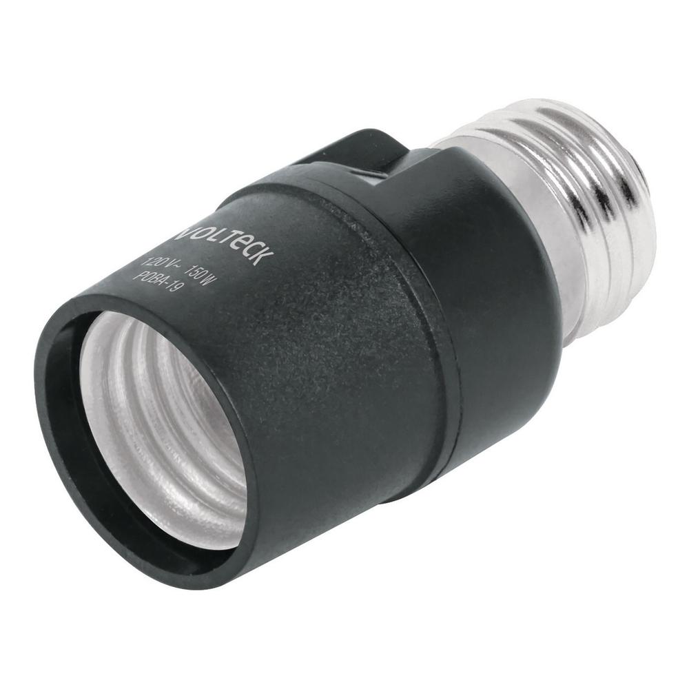Portalámpara De Pvc Con Sensor De Luz Volteck