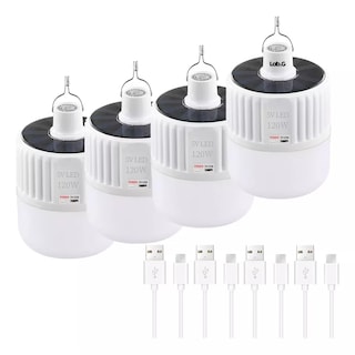 Foto 1 | Focos Hogar Portátiles Lab.G con Gancho Led USB Recargables 40w 6 Piezas Blanco