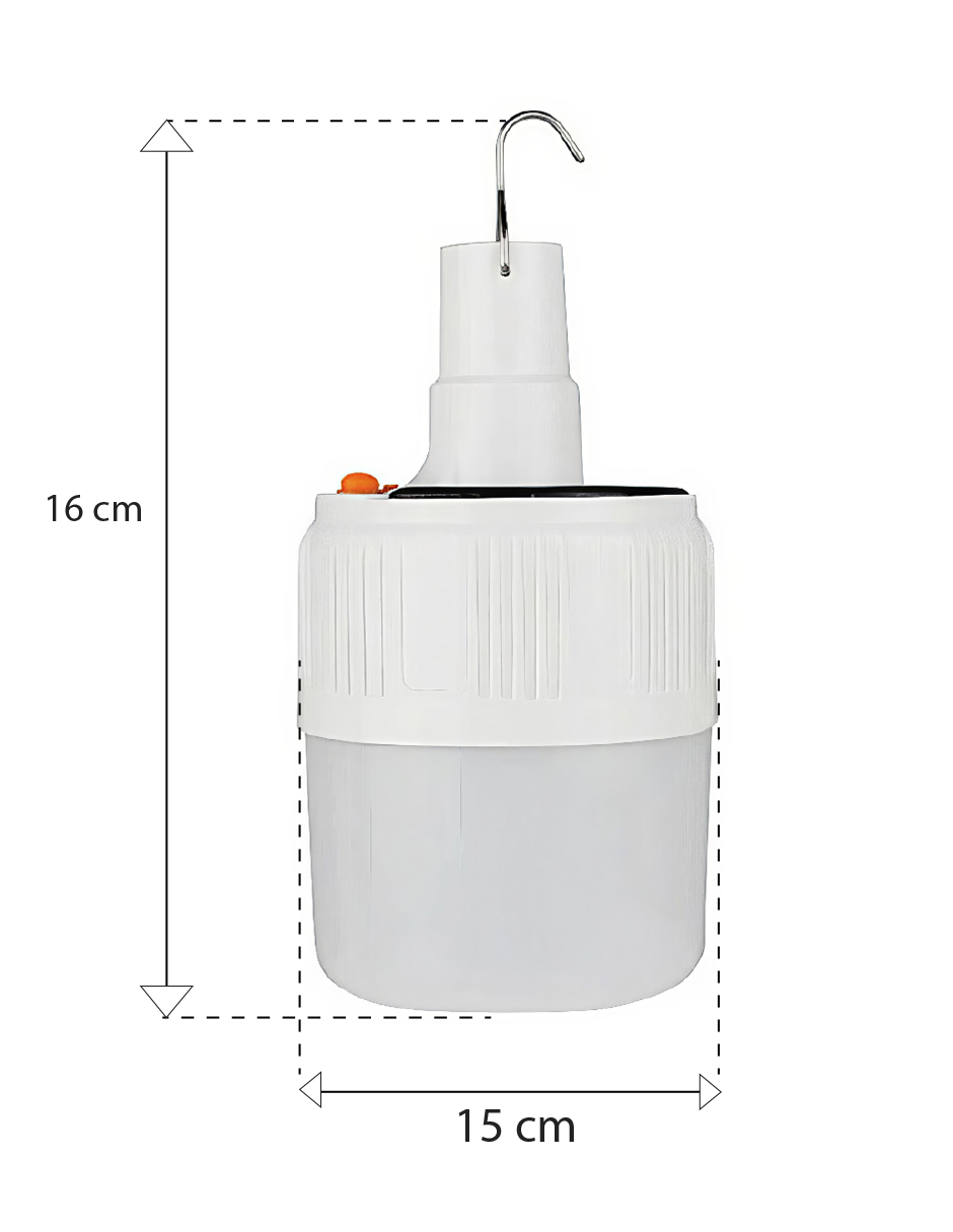Foto 8 pulgar | Set 3 Focos Led Solares Emergencia 45w Recargables Usb Luz Fría 8000k