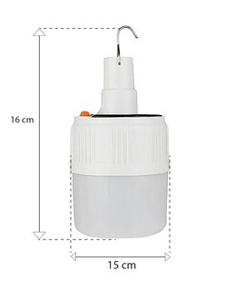 Foto 7 | Set 3 Focos Led Solares Emergencia 45w Recargables Usb Luz Fría 8000k